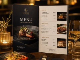 In nhanh tờ rơi và menu quán ăn