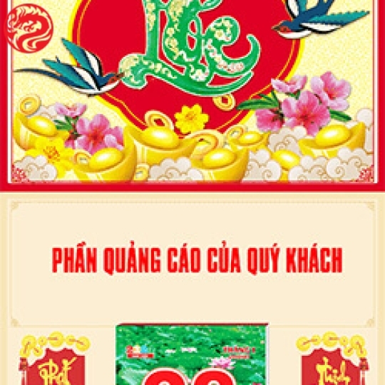 In Lịch Bloc 2025 Mẫu 2 Chử Lộc