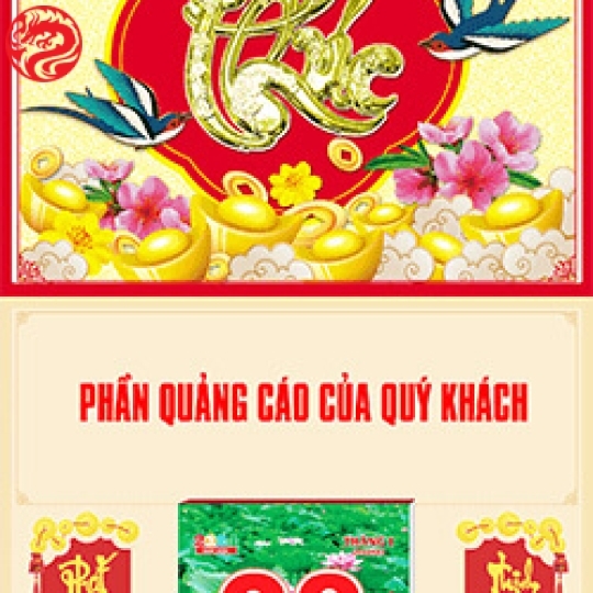 In Lịch Bloc 2025 Mẫu 3 Chử Phúc